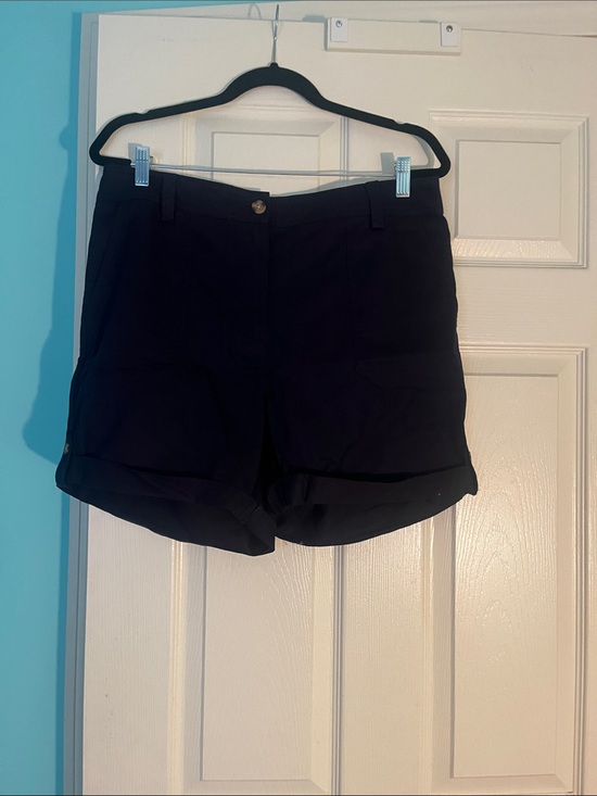 Talbots Pants - Women's Navy Roll-Hem Shorts